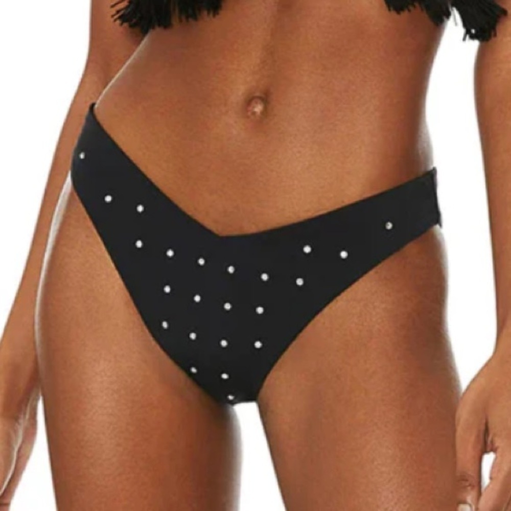 New! Beach Riot Vanessa Crystal Bottom in Black 10025